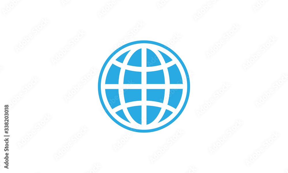 Simple line globe icon,World globe vector icon Simple line globe icon,World globe vector icon