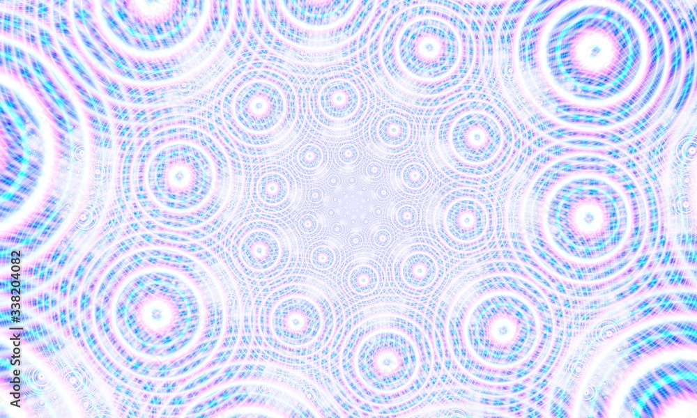 fractal pattern, concentric circles