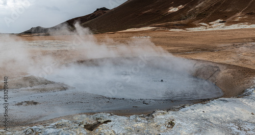 Hverir Geothermal Area (northern Iceland) during summertime