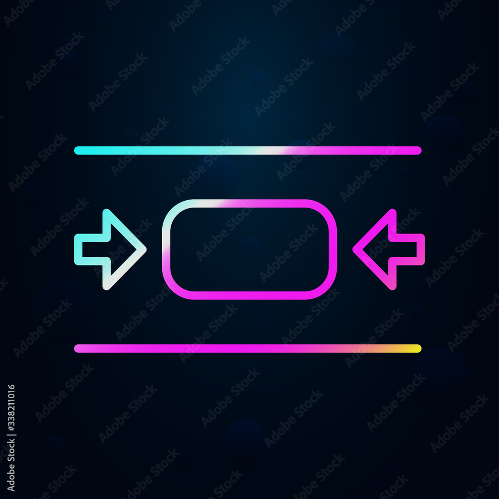 center, editorial nolan icon. Simple thin line, outline vector of Editorial design icons for ui and ux, website or mobile application center, editorial nolan icon. Simple thin line, outline vector of Editorial design icons for ui and ux, website or mobile application