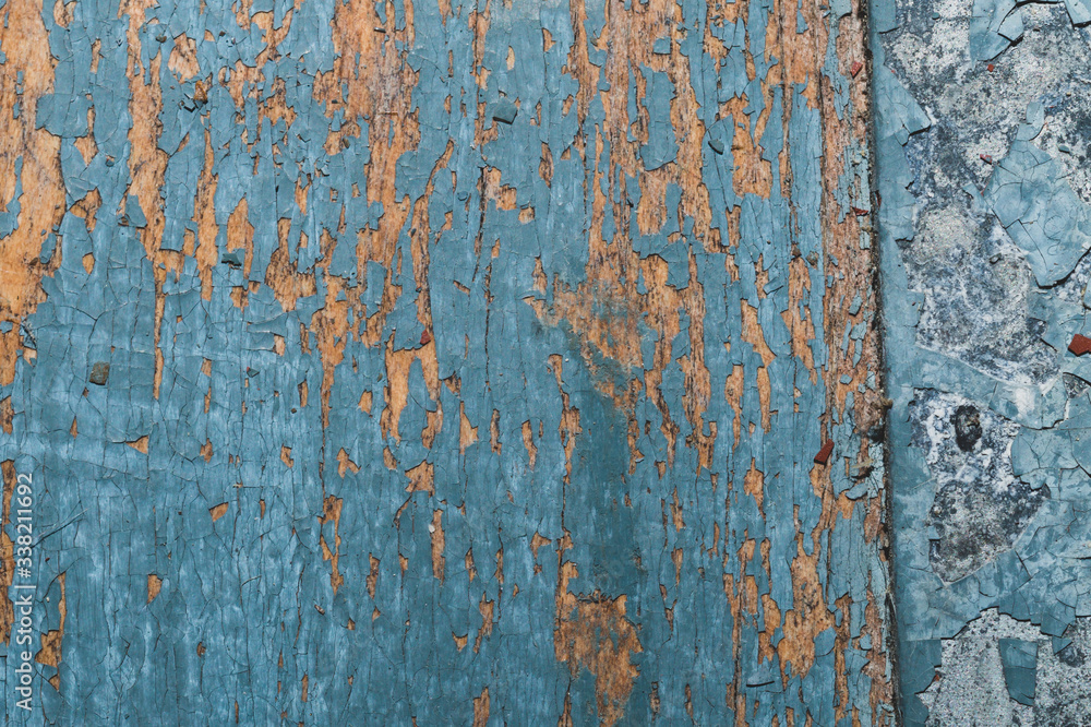 Wooden texture with cracked paint. shabby wood background Wooden texture with cracked paint. shabby wood background