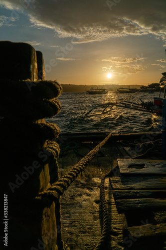 sunrise on the port