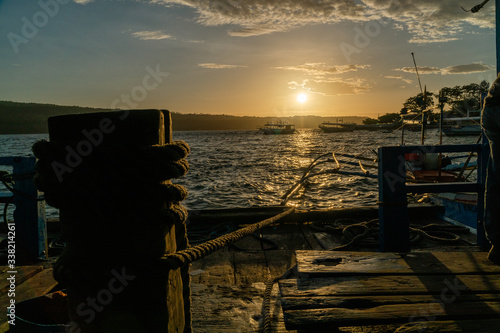 sunrise on the port
