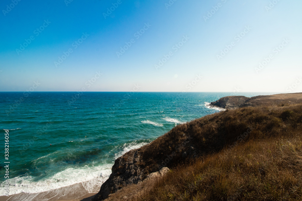 View to wild beach-Sinemorets one place in Bulgaria from Black Sea View to wild beach-Sinemorets one place in Bulgaria from Black Sea