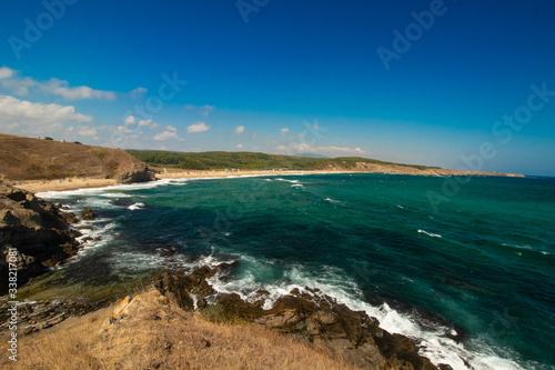 View to Sinemorets one place in Bulgaria from Black Sea