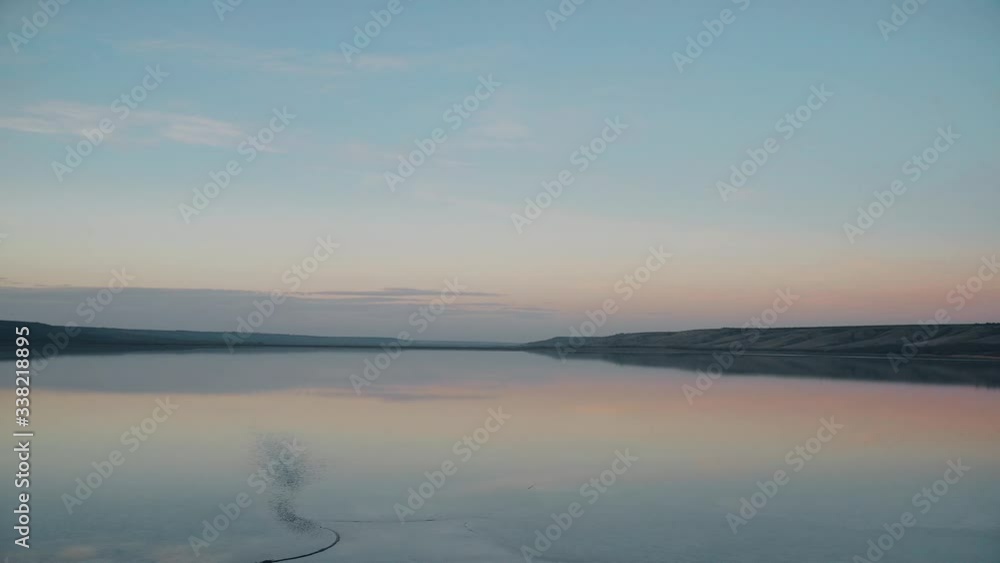 The smooth surface of the water The smooth surface of the water