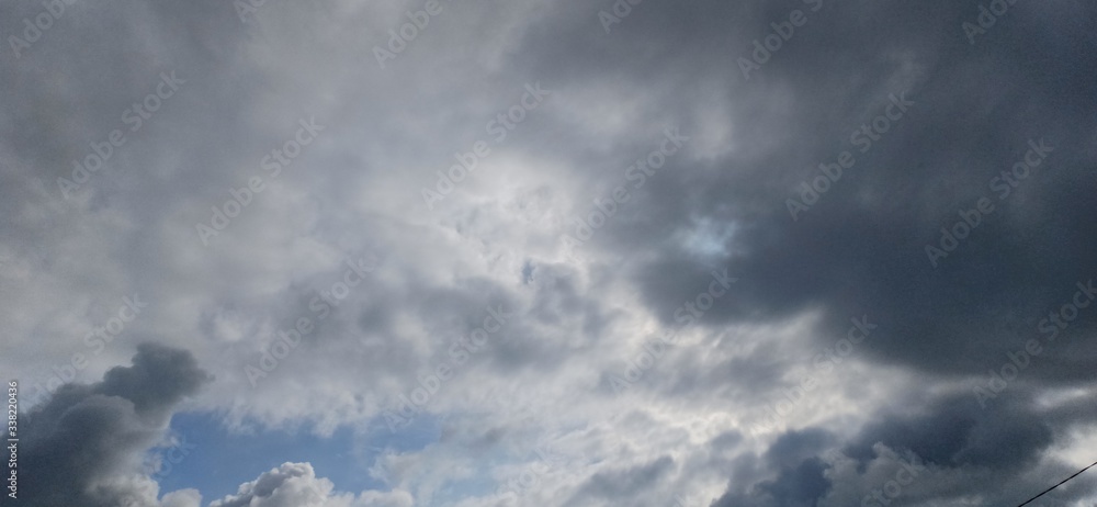 Black clouds appear during bad weather Black clouds appear during bad weather