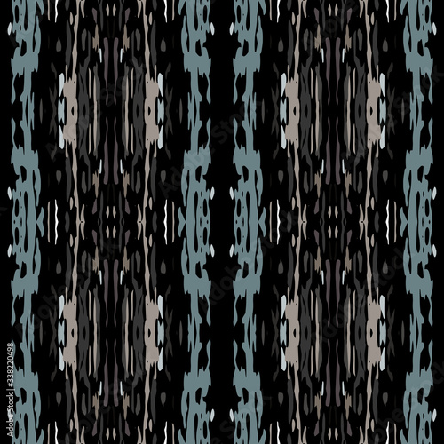 Batik, Hand Drawn. Paint Texture Seamless 