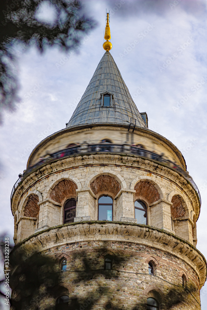 People Motion at The Tower Of Galata