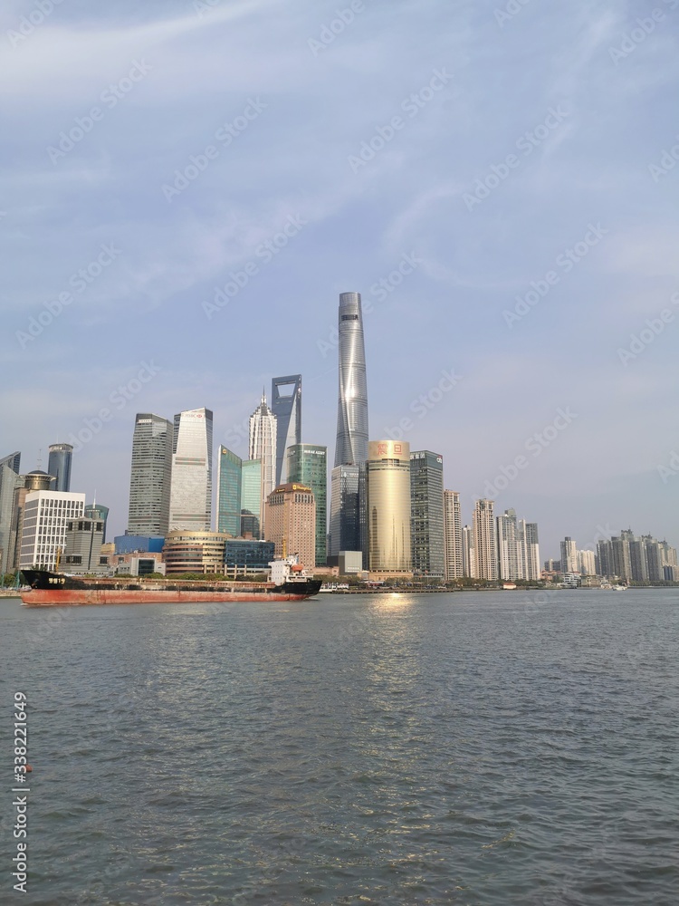 Shanghai bund skyline