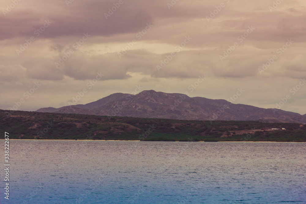 lake and mountains