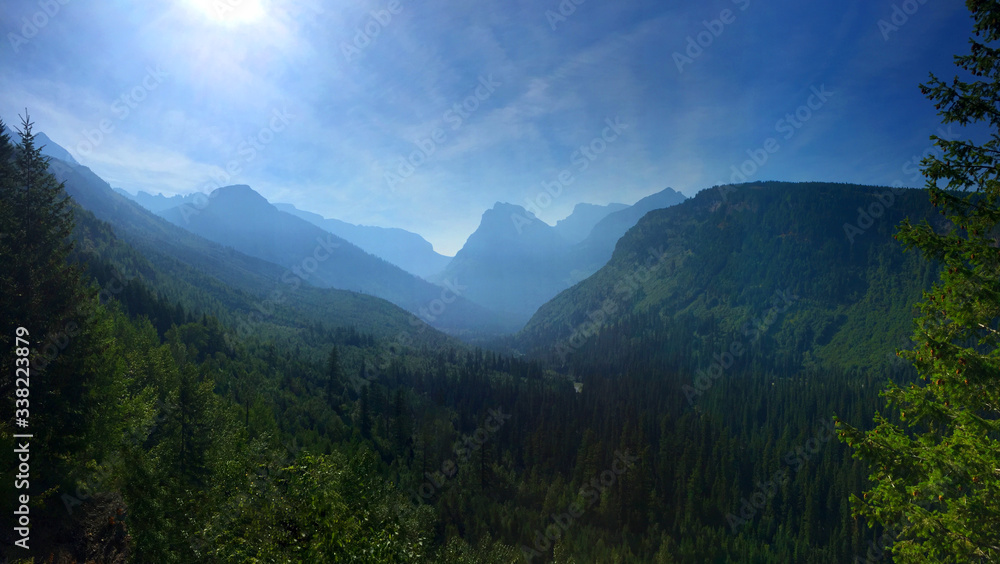 Beautiful views of mountains in Montana