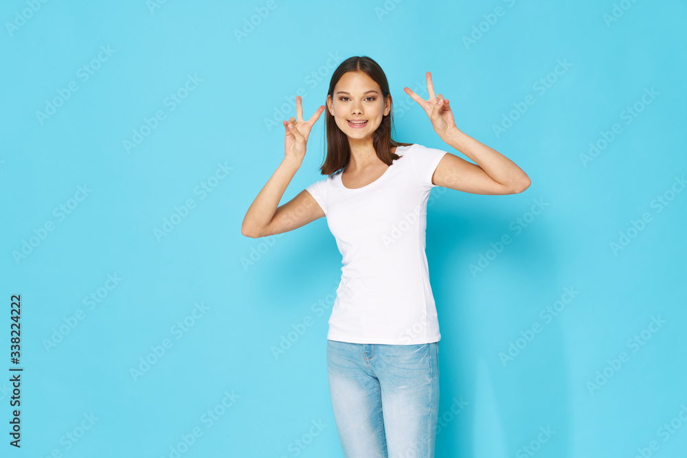 Fototapeta premium beautiful girl lifestyle cosmetics charm