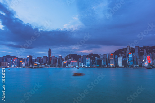 Hong Kong Victoria Harbour view  Hong Kong Cityscape © joeycheung