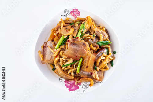 Fried Hunan Bacon, Home-cooked Vegetables, Hunan