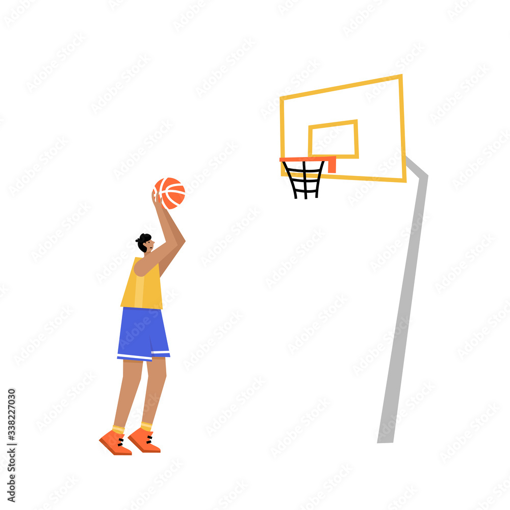 Fototapeta premium Basketball vector illustration