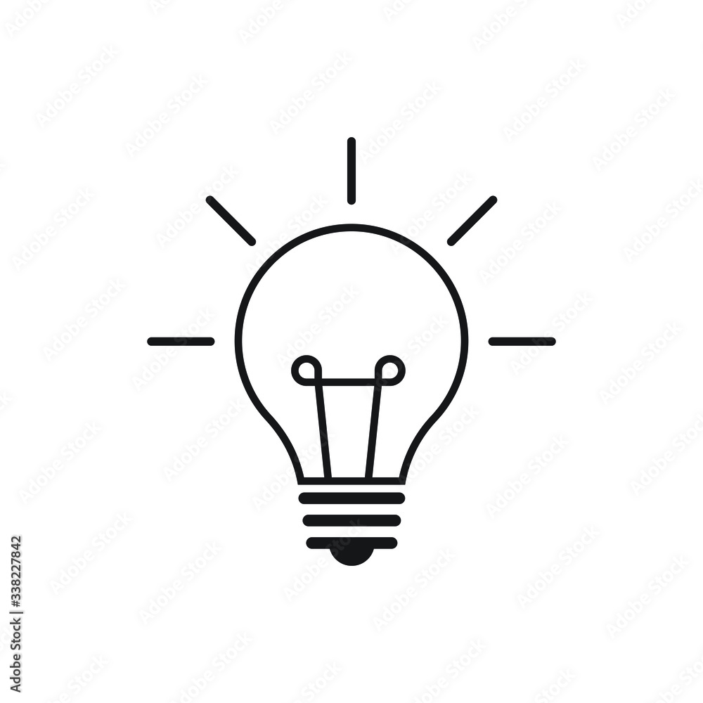 Lamp icon design isolated on white background Lamp icon design isolated on white background