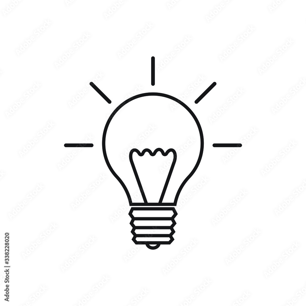 Lamp icon design isolated on white background Lamp icon design isolated on white background