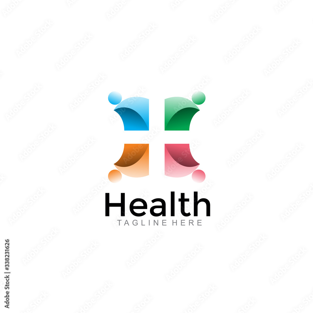 modern health medical logo. simple icon illustration vector modern health medical logo. simple icon illustration vector