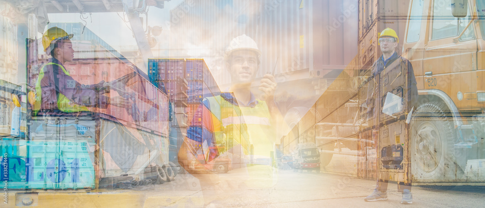 logistics industrial banner logistics industrial banner