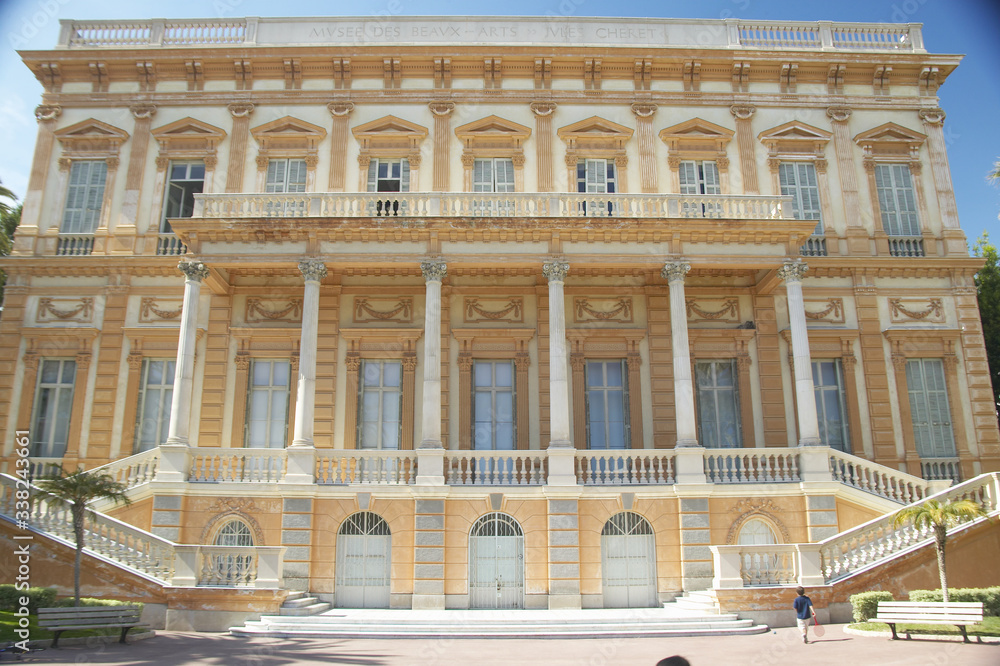 Exterior of the Musee des Beaux-Arts, Nice, France