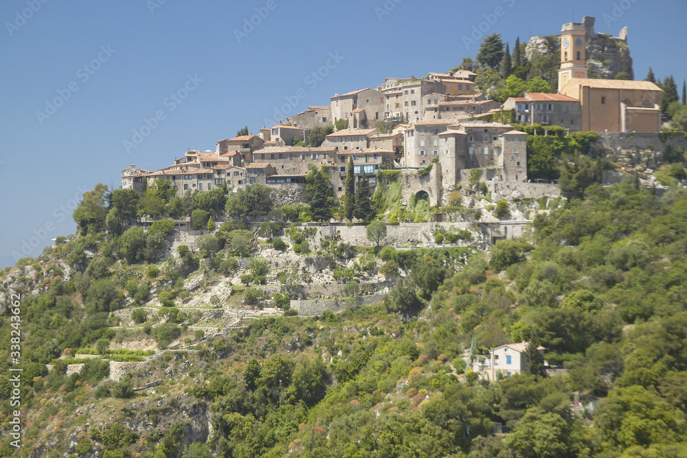 The hillside town of Eze, French Riviera, France