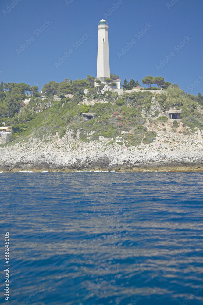 Lighthouse near Saint Jean Cap Ferrat, French Riviera, France
