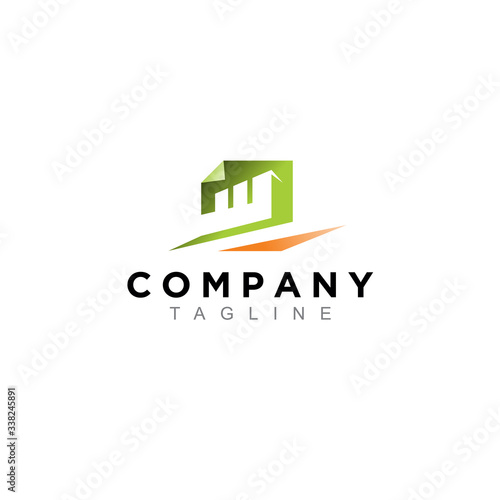 business, finance logo symbol. modern icon, template design vector