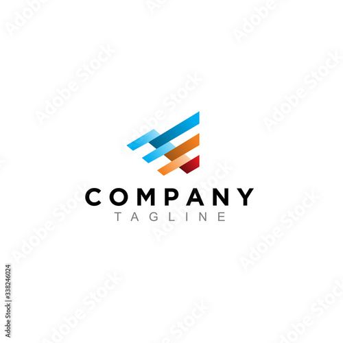 business, finance logo symbol. modern icon, template design vector