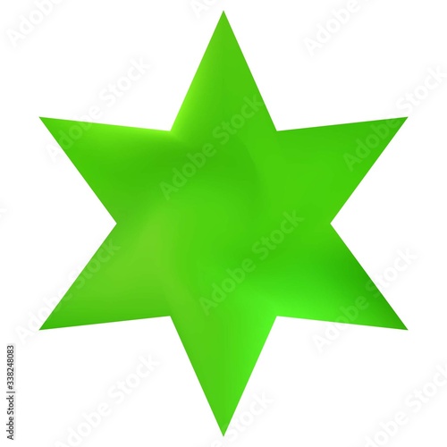 Gradient background in the form of hexagram.