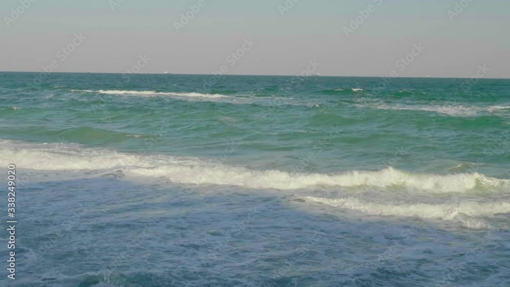 The calm autumn sea. The calm autumn sea.