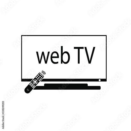 television icon vector illustration, chanel tv media lcd design monitor icon music symbol audio speaker
