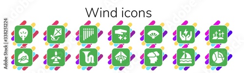wind icon set