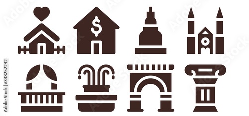 architecture icon set