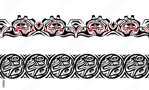 abstract background native north american set