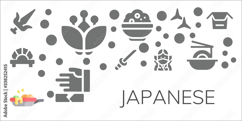 japanese icon set
