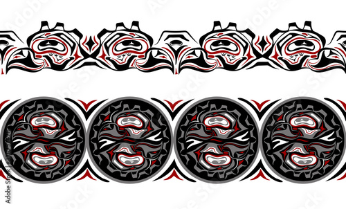 abstract background native north american set