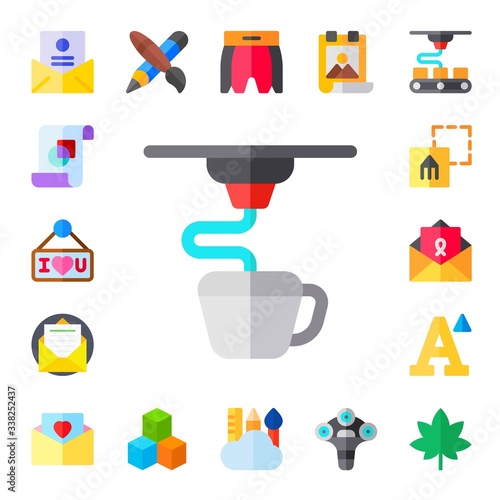 Modern Simple Set of typography Vector flat Icons