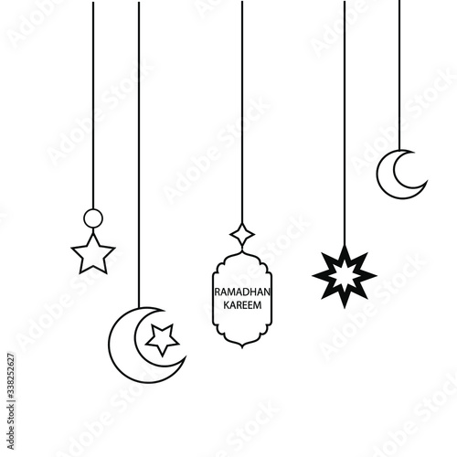 ramadan kareem icon vector illustration, islamic mosque arabic muslim religion design


