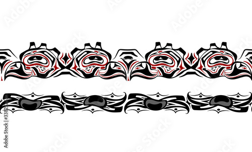 abstract background native north american set