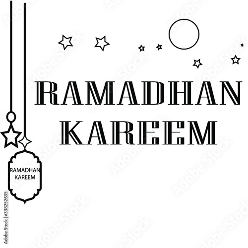 ramadan kareem icon vector illustration, islamic mosque arabic muslim religion design


