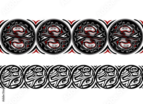 abstract background native north american set