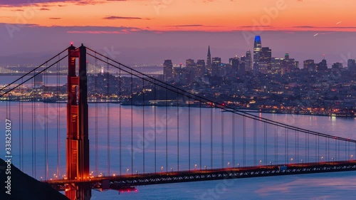 Golden Gate Bridge Sunrise Timelapse