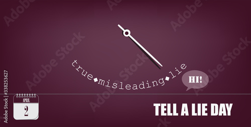 Postcard Tell a Lie Day