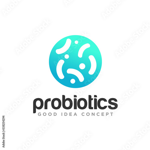 Bacteria Logo design Vector Template