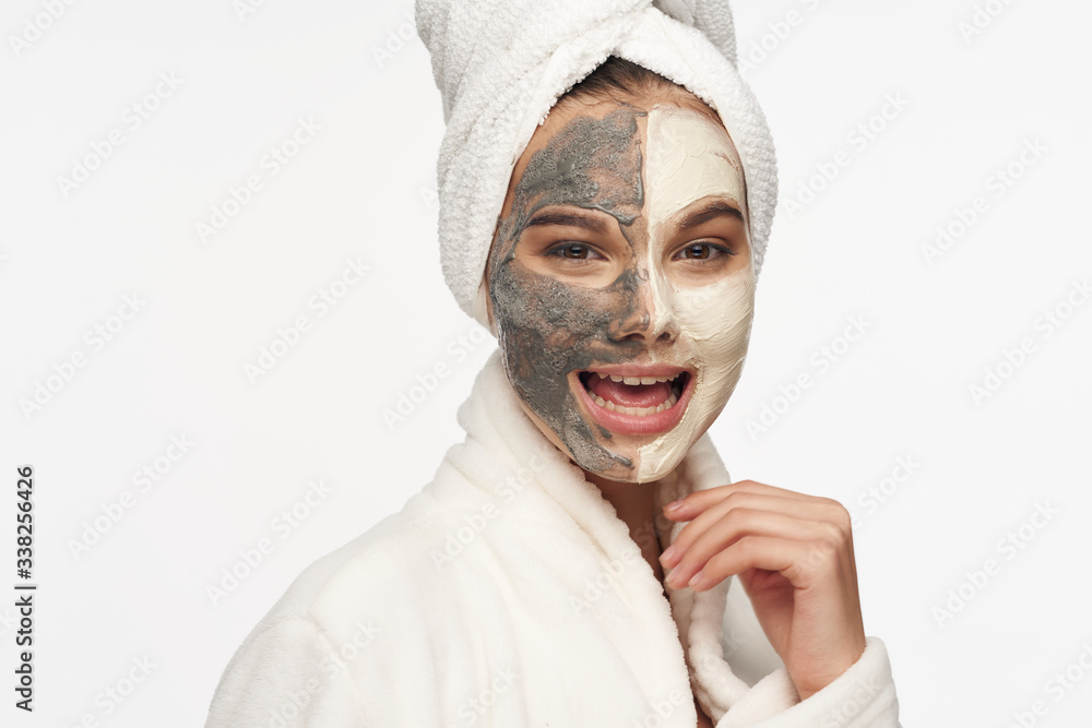 man with facial mask man with facial mask