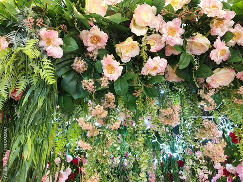 Canvas-taulu Close up of artificial flower bouquet.