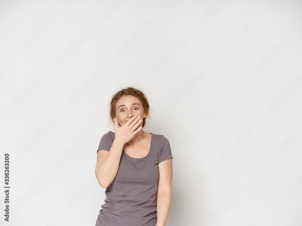 Fototapeta premium young woman thinking