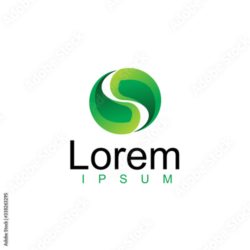 eco, green, leaf logo design. modern icon, template vector