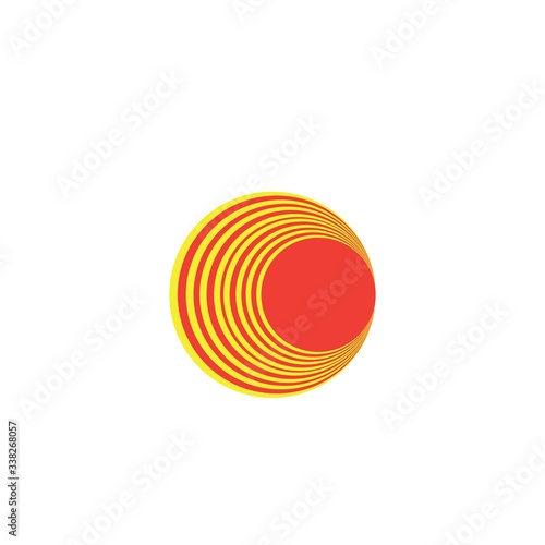 Rainbow logo design vector template 